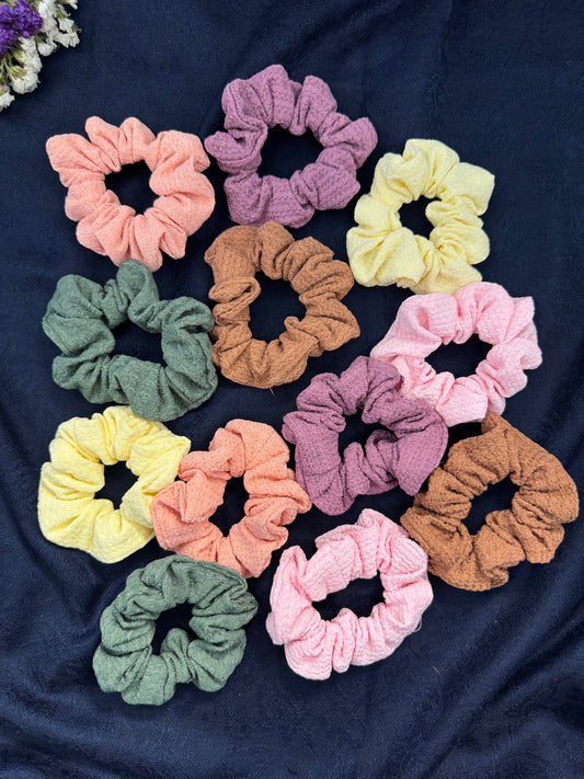 Multicolour Cloth Scrunchies - 2