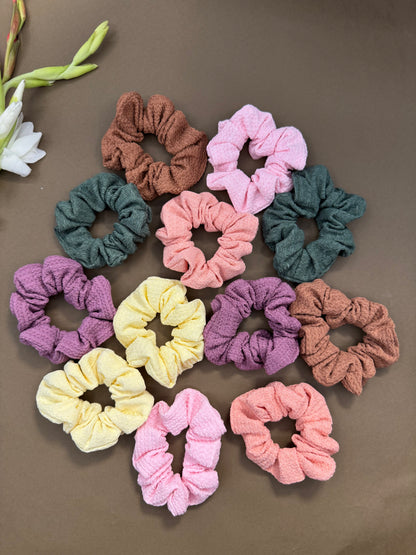 Multicolour Cloth Scrunchies - 2