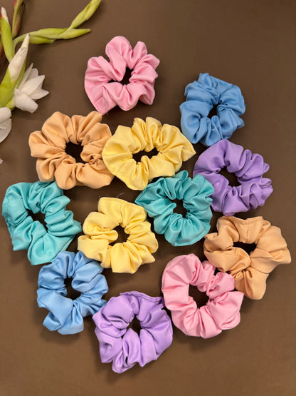 Ariaa Multicolour Medium Satin Scrunchies - 3