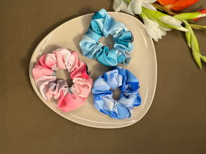 Printed Multicolour Scrunchies - 2