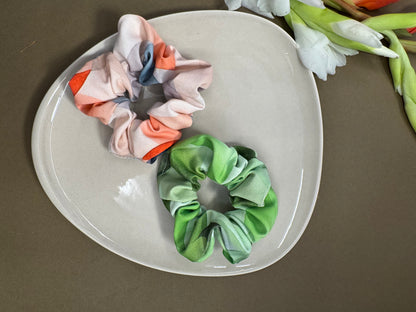 Printed Multicolour Scrunchies - 2