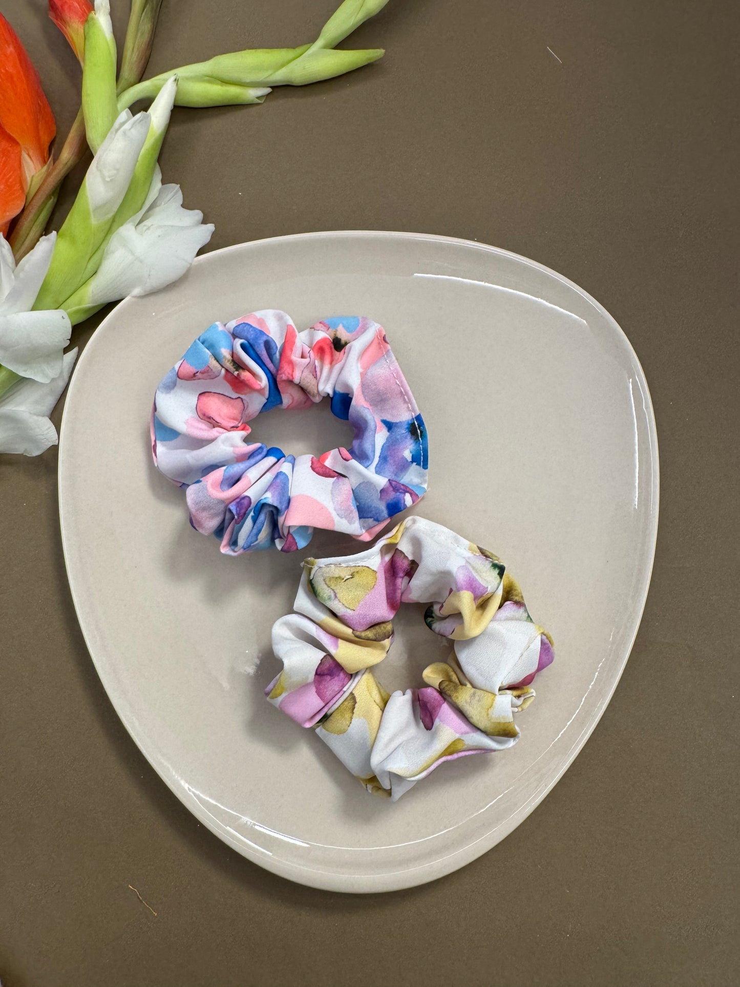 Printed Multicolour Scrunchies - 5