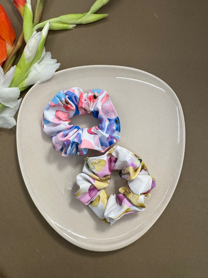 Printed Multicolour Scrunchies - 5