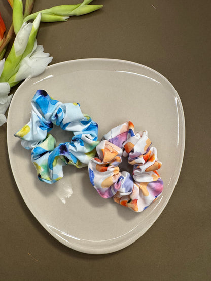 Printed Multicolour Scrunchies - 5