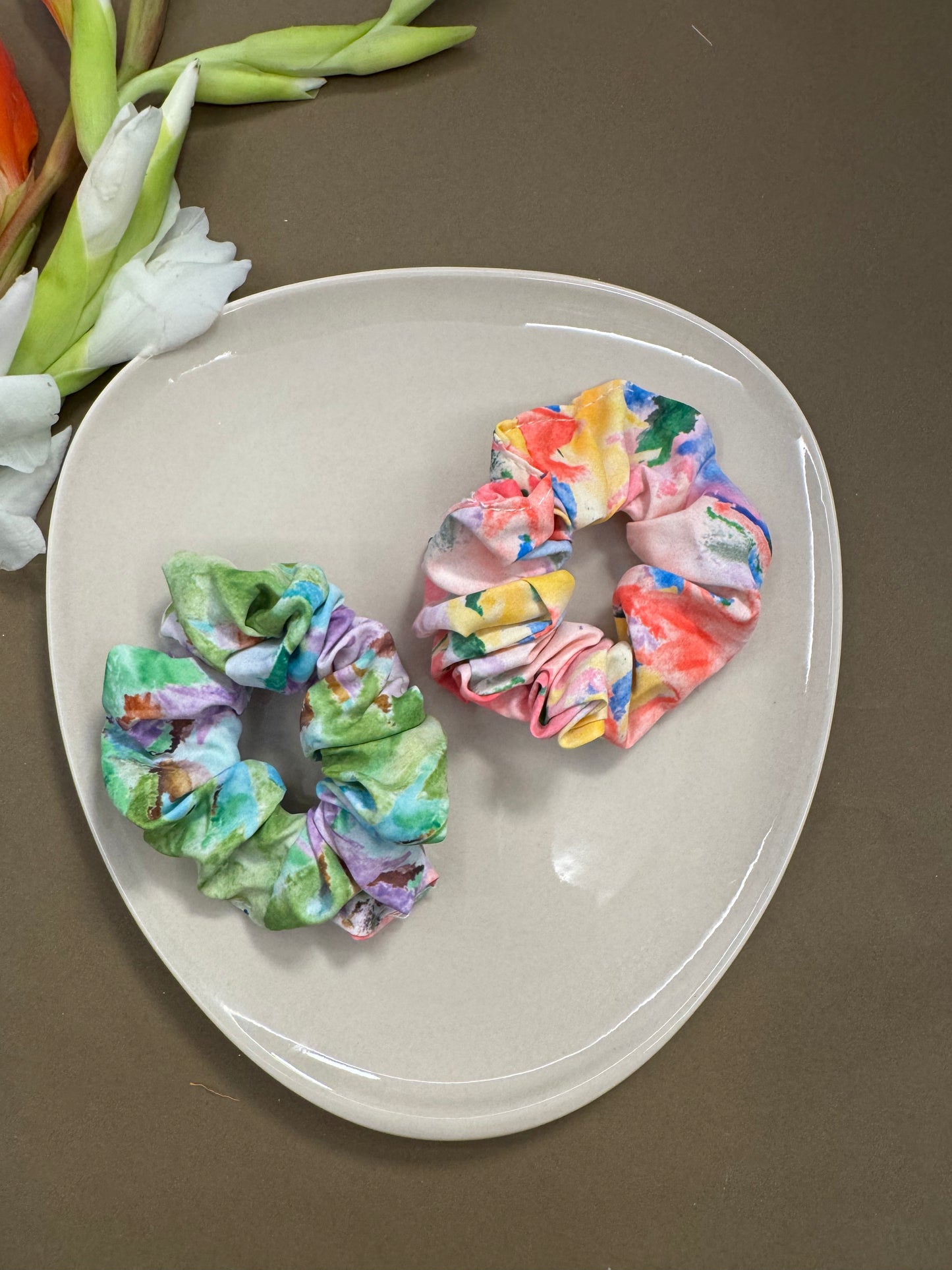 Printed Multicolour Scrunchies - 4