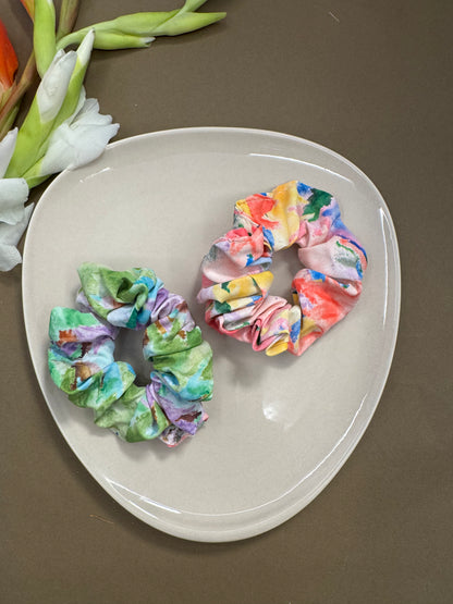 Printed Multicolour Scrunchies - 4