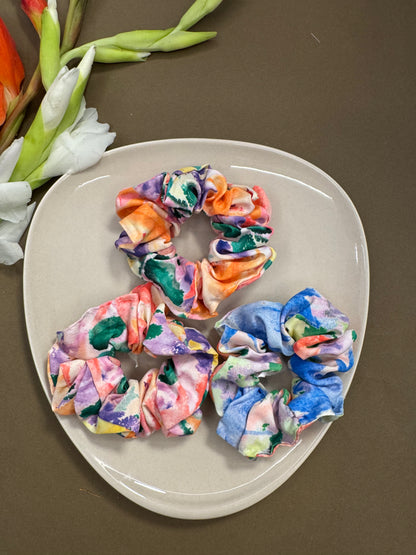 Printed Multicolour Scrunchies - 4