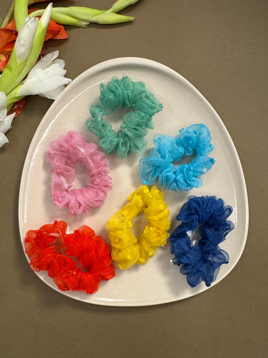 Small Scrunchies Combo - 7 (Pack of 3)