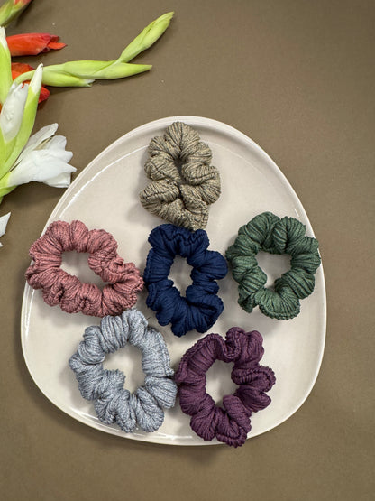 Small Scrunchies Combo - 6 (Pack of 3)