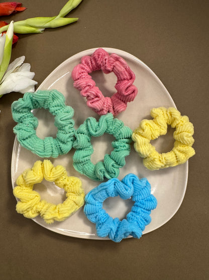 Small Scrunchies Combo - 6 (Pack of 3)
