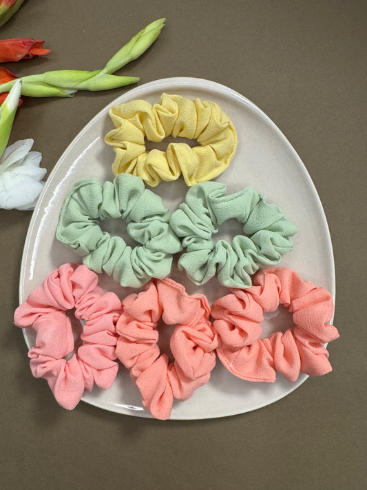 Small Scrunchies Combo - 5 (Pack of 3)