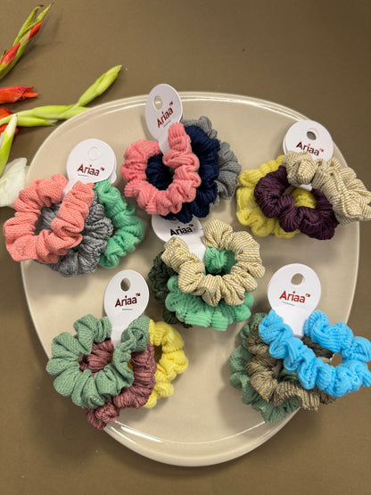Small Scrunchies Combo - 6 (Pack of 3)