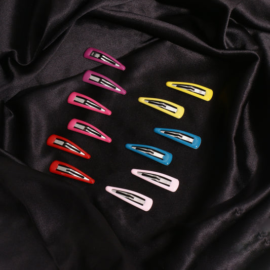 Korean Colourful Tik Tak Pins - 2 (Pack of 12)