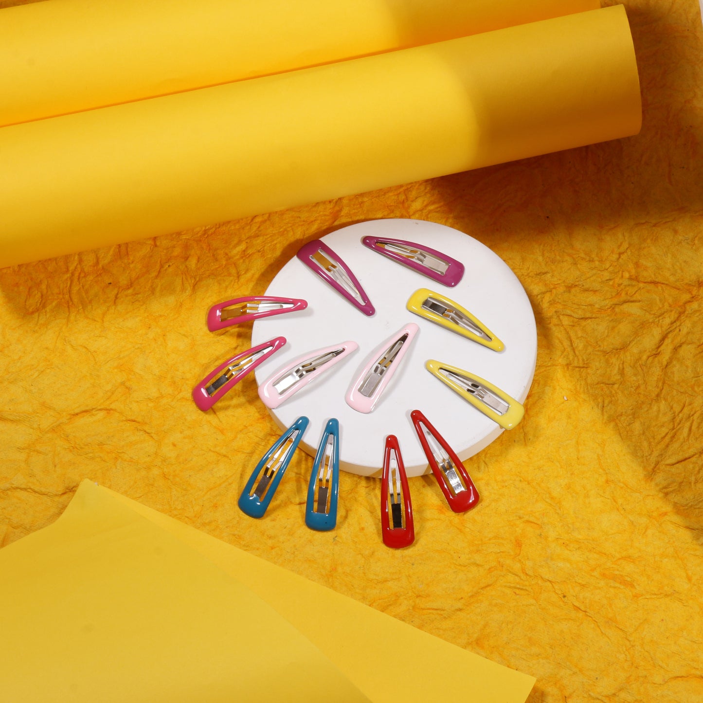 Korean Colourful Tik Tak Pins - 2 (Pack of 12)
