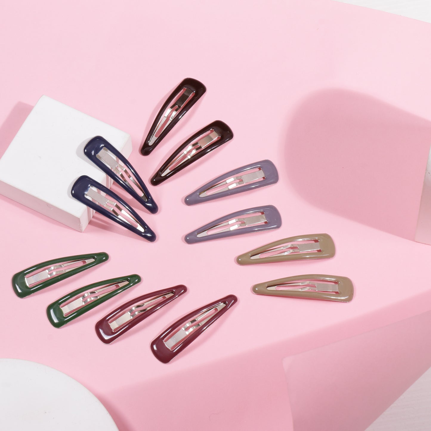 Korean Colourful Tik Tak Pins - 1 (Pack of 12)