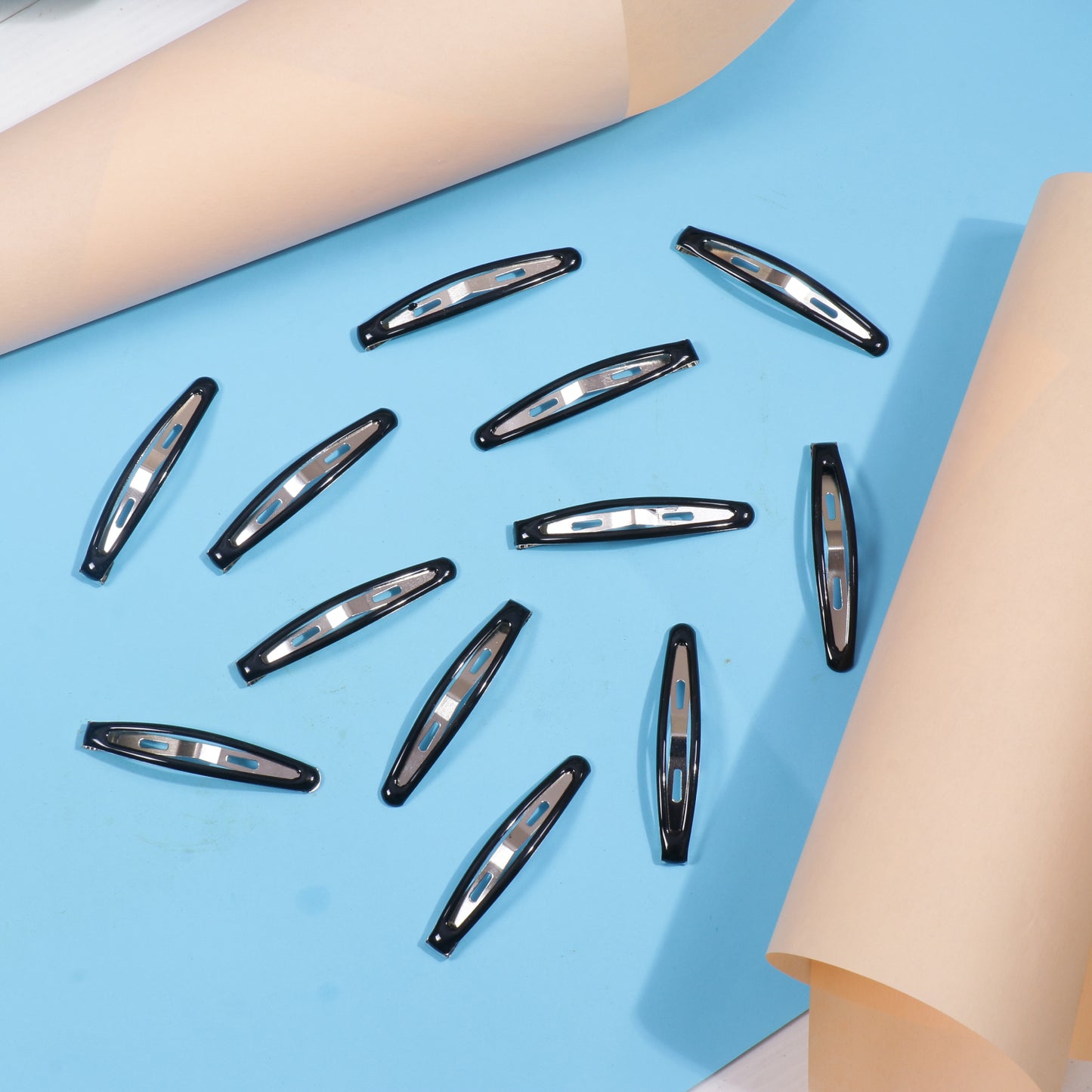 Korean Oval Shaped Tik Tak Pins (Pack of 12)