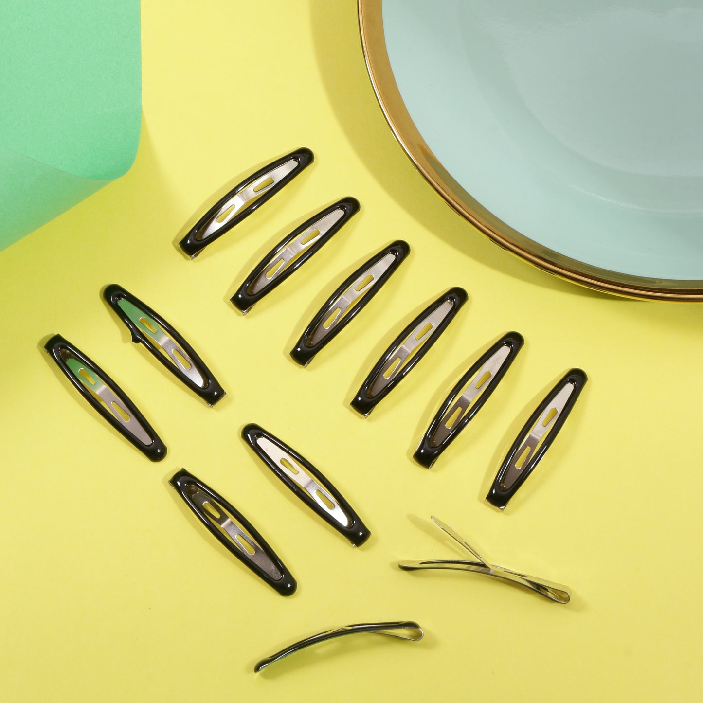 Korean Oval Shaped Tik Tak Pins (Pack of 12)