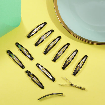 Korean Oval Shaped Tik Tak Pins (Pack of 12)