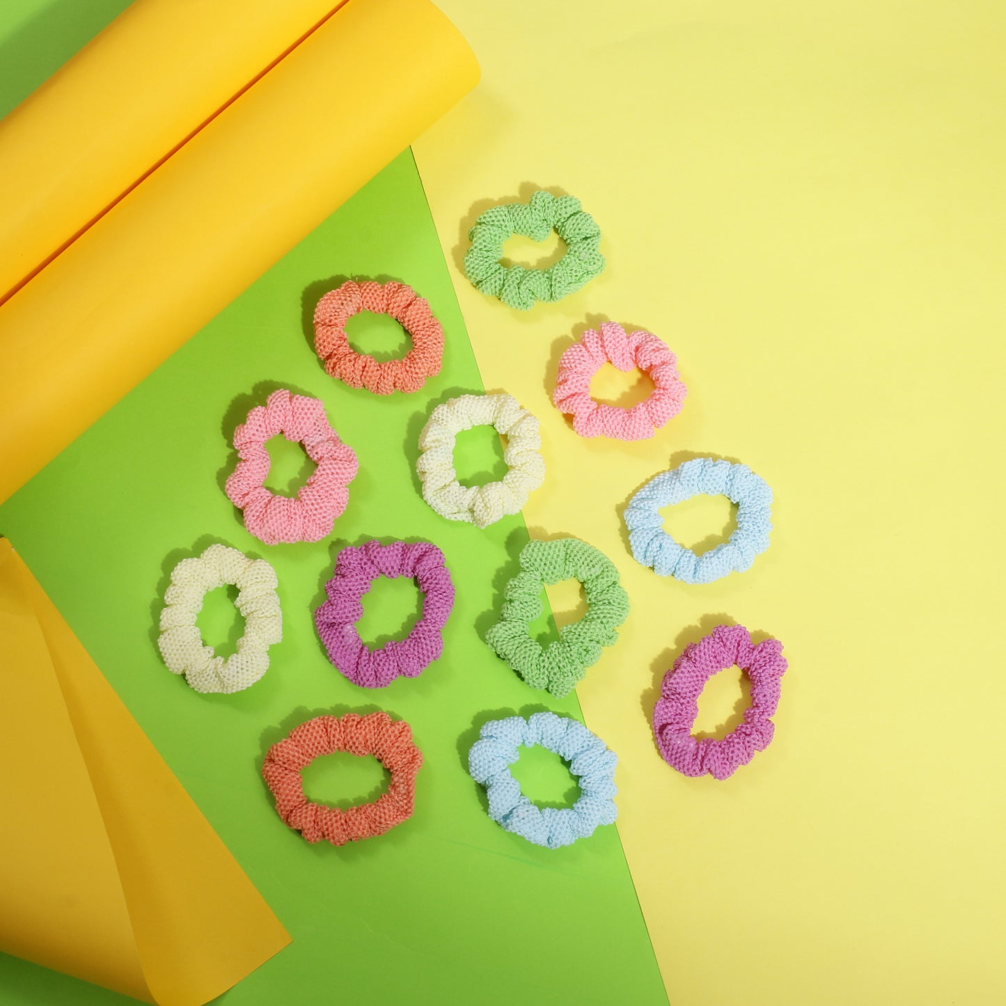 Multi Colour Scrunchies - 1 (Pack of 12)