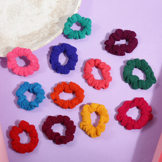 Multi Colour Scrunchies - 2  (Pack of 12)