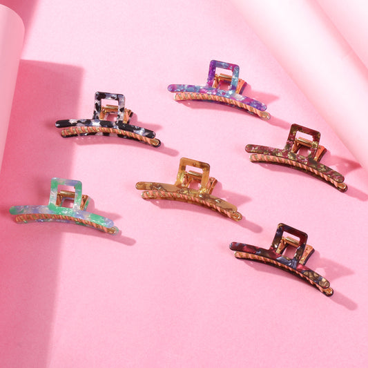 Large Printed Claw Clips - 3 (Per Pc)