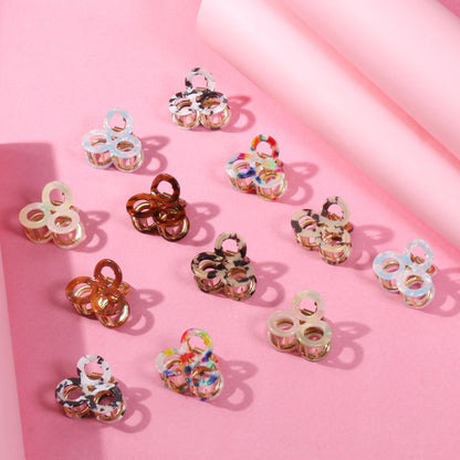 Round Printed Claw Clip - 2 (Per Pc)
