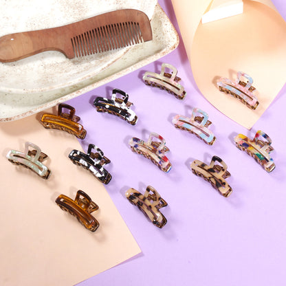 Multicolour Printed Claw Clips - 3 (Per Pc)