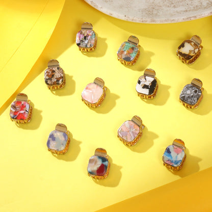 Square Shaped Metal Claw Clips (Per Pc)