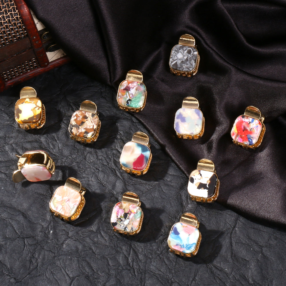 Square Shaped Metal Claw Clips (Per Pc)