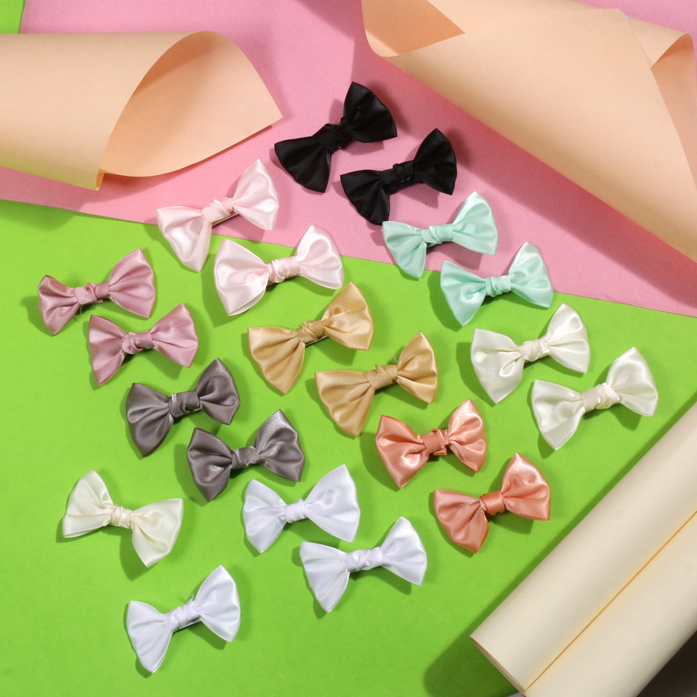 Colourful Multi Bow Pins - 5 (Pack of 2 Pcs)