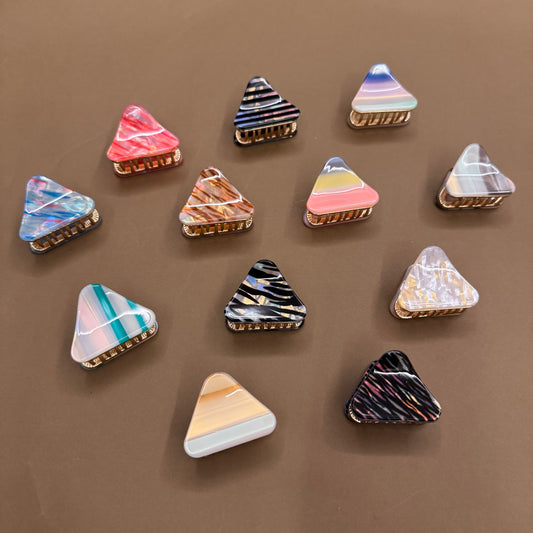Triangle Sheet Printed Butterfly Clips