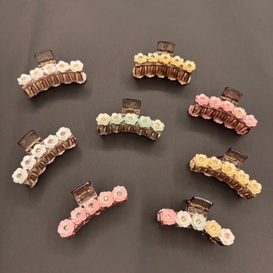 Floral Butterfly Clips - 3