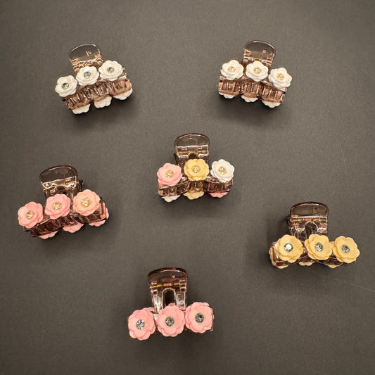 Floral Butterfly Clips - 4