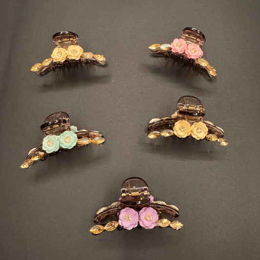 Floral Butterfly Clips - 2