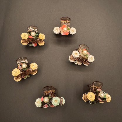 Floral Butterfly Clips - 5
