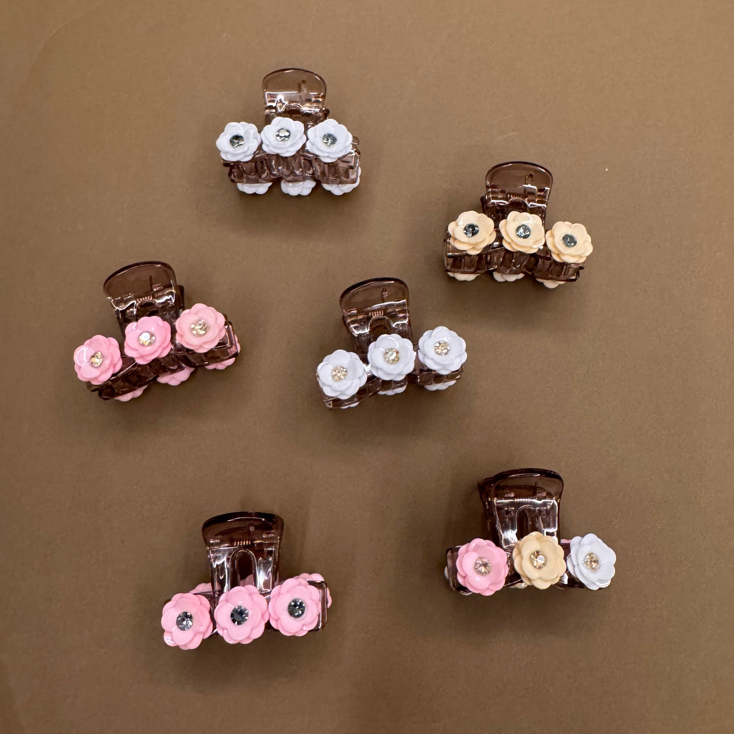 Floral Butterfly Clips - 4